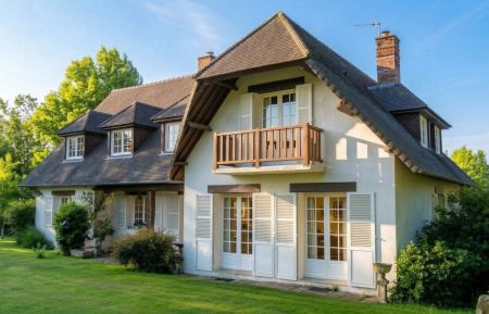 Chambre d'h&ocirc;tes n&deg;G33384 VILLEDIEU LES POELES ROUFFIGNY - Manche - La maison vue du jardin
